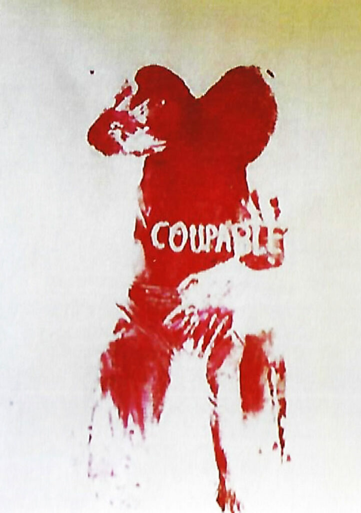 Peinture Corps Klein Affiche féministe Coupable