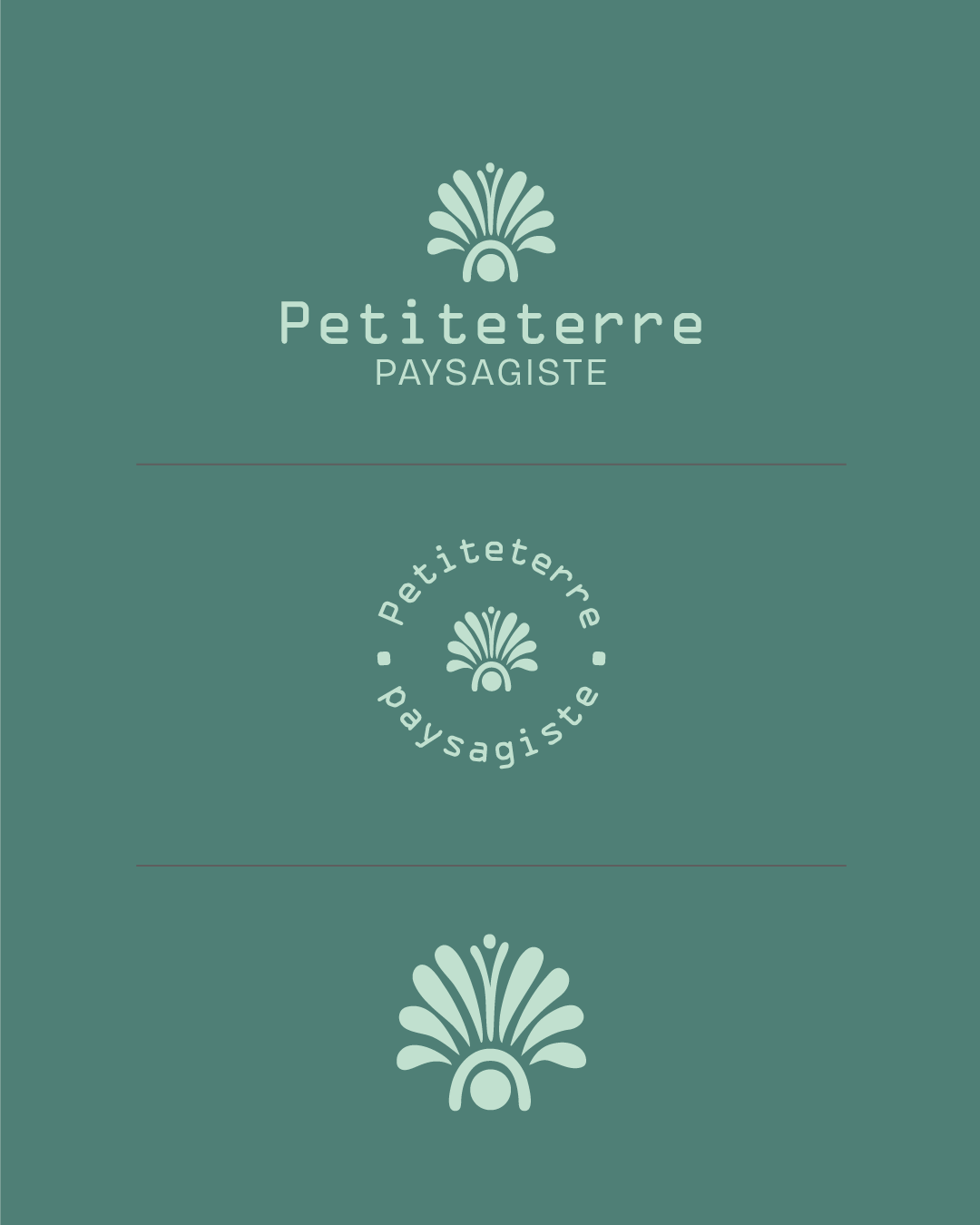 Paysagiste Sud-Ouest Identité Visuelle Logo Petiteterre Logo Identité Visuelle