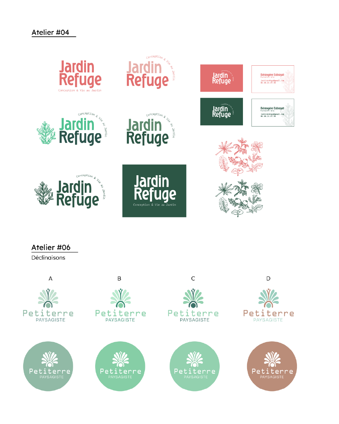 Paysagiste Sud-Ouest Identité Visuelle Logo Petiteterre Recherche logo Test Identité Visuelle