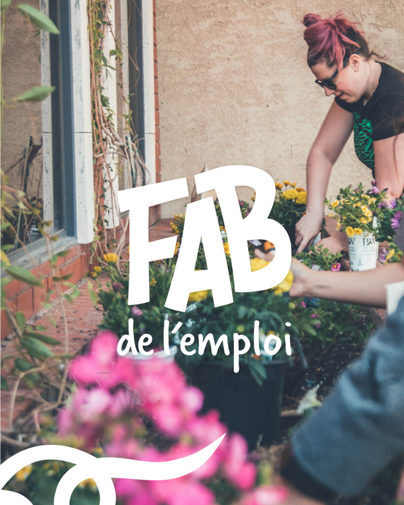 La Fabrique de l'Emploi EBE Identité visuelle Nouveau Logo Carte de visite Collaboration Atelier Collectif