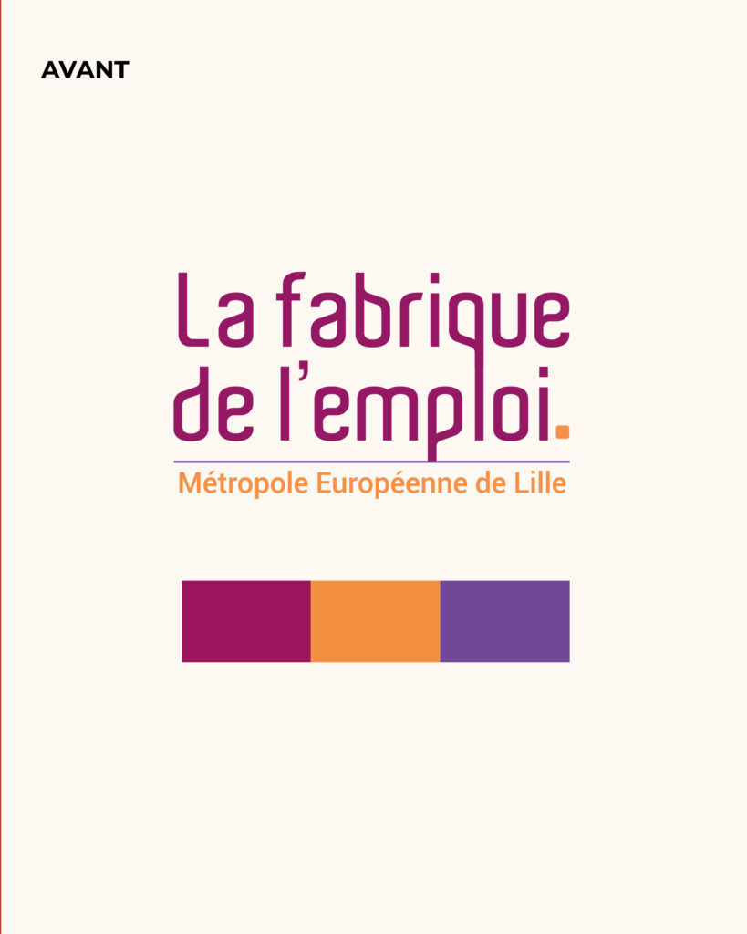 La Fabrique de l'Emploi EBE Identité visuelle Nouveau Logo Carte de visite Collaboration Atelier Collectif