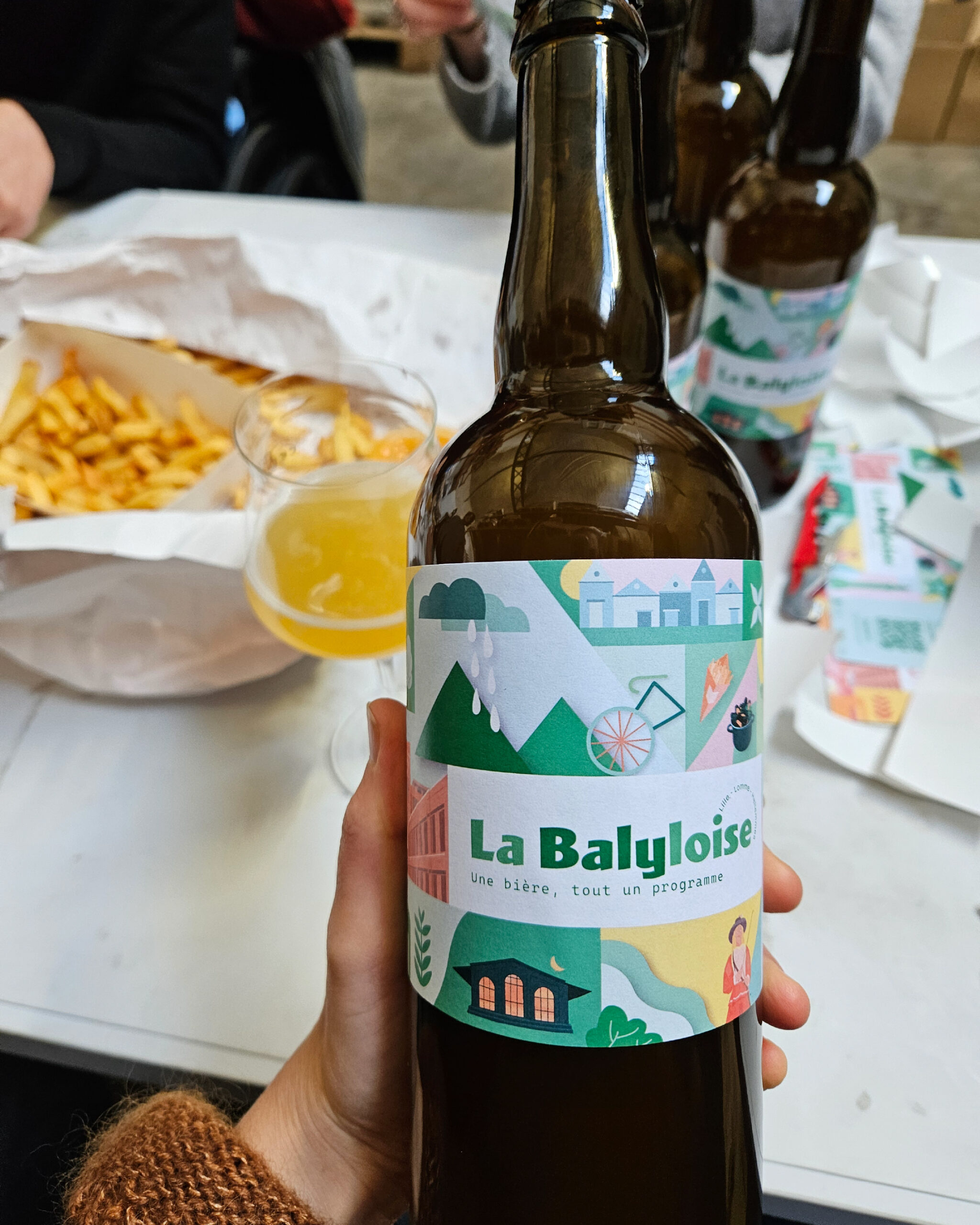 Etiquette bière Projet politique Ville de Lille Symbole Lille Coloré et dynamique Limonade étiquette