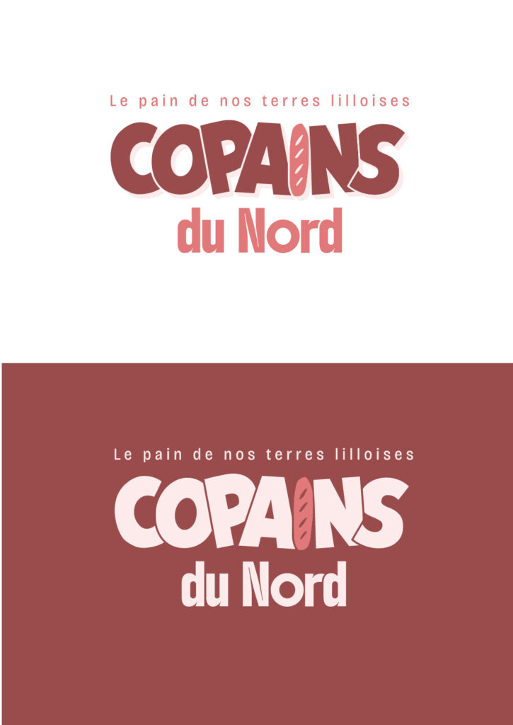 Univers du pain Identité visuelle Logo Icônes pain Stickers Boulangerie du nord Marque française
