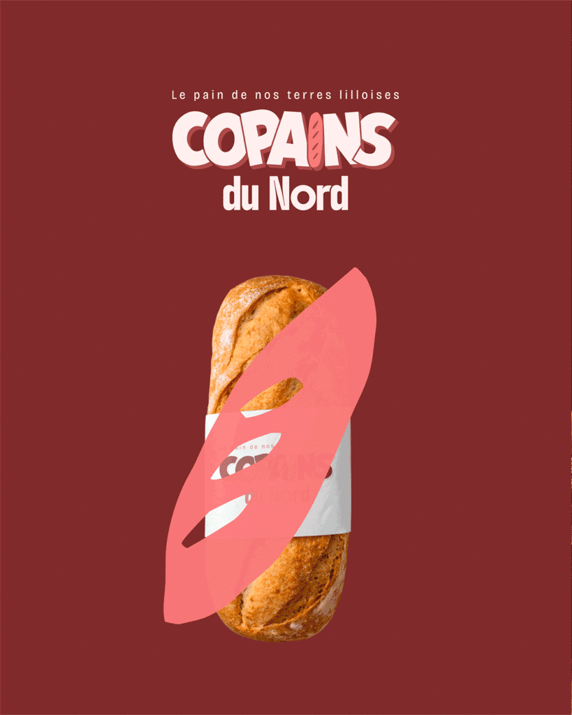 Marque Pain local Boulangerie Nouveau Logo Identité Visuelle Symbole Dessins