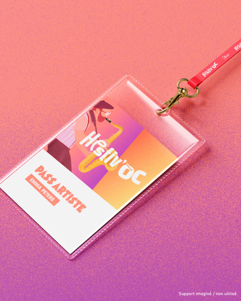Affiche Festival Hestiv'Oc Pau Illustration Graphiste Artiste Pass Artiste
