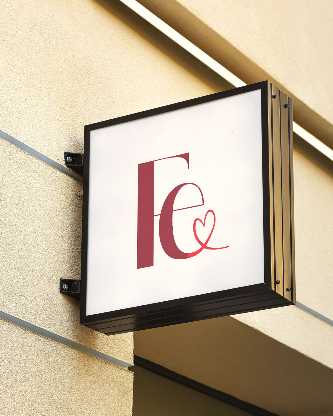 Fernande Pau Concept Store Créateurs Locaux Identité visuelle Nouveau Logo Collaboration Atelier Collectif Agile Logo girly Coeur Rouge Glamour