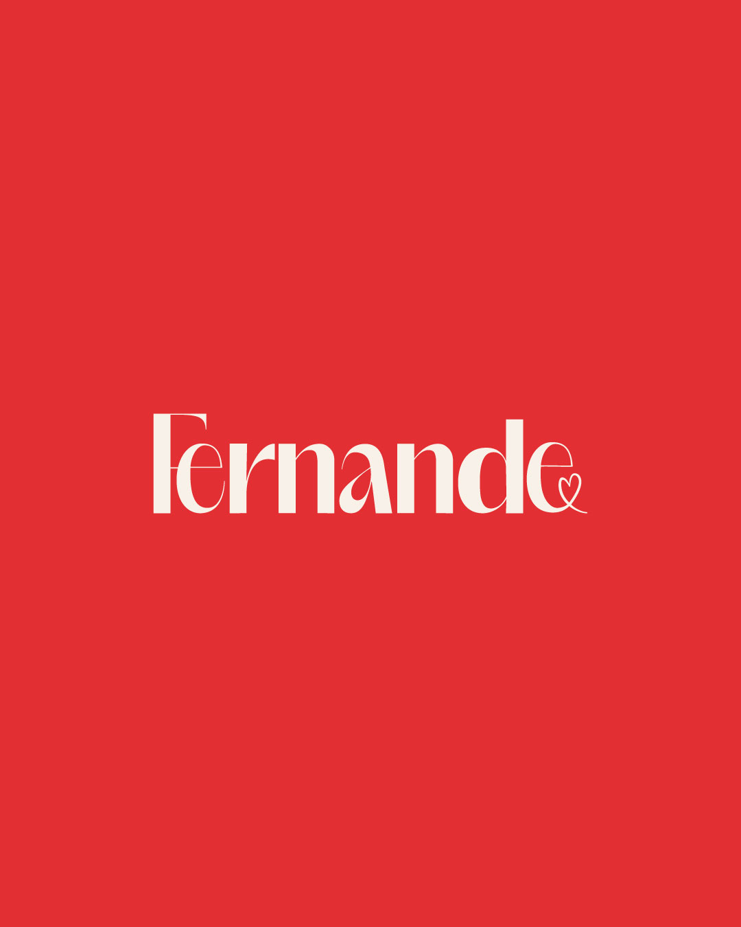 Fernande Pau Concept Store Créateurs Locaux Identité visuelle Nouveau Logo Collaboration Atelier Collectif Agile Logo girly Coeur Rouge Glamour